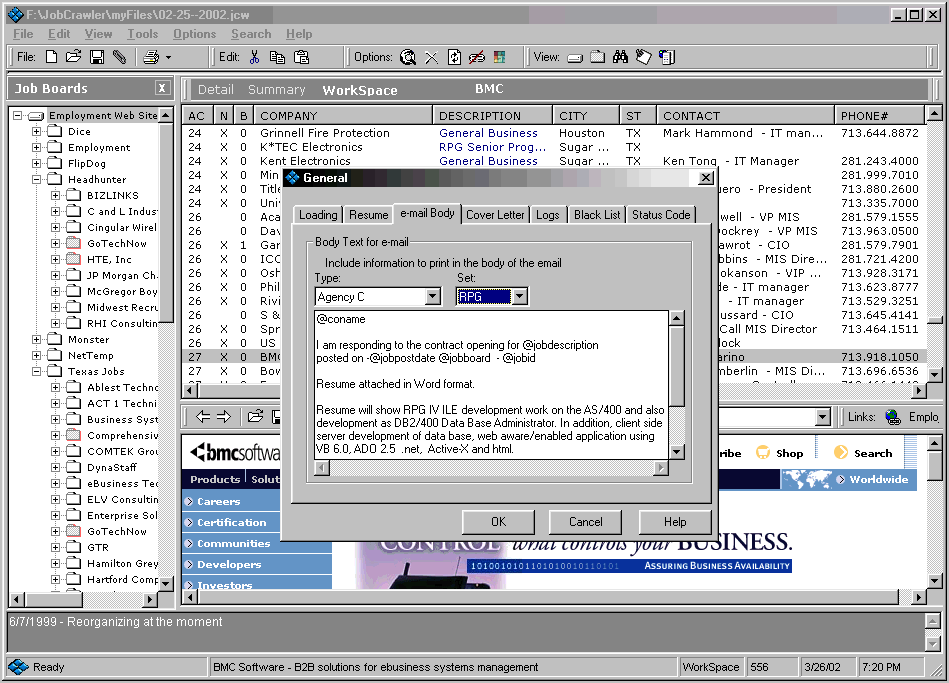 E-Mail Body